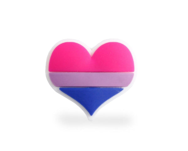 Bisexual Flag Heart Pin, Gay Pride Bisexual Pins
