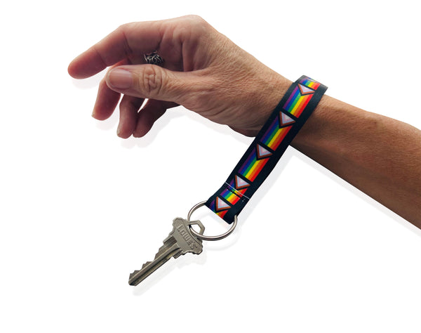 Daniel Quasar Flag Wrist Key Chain