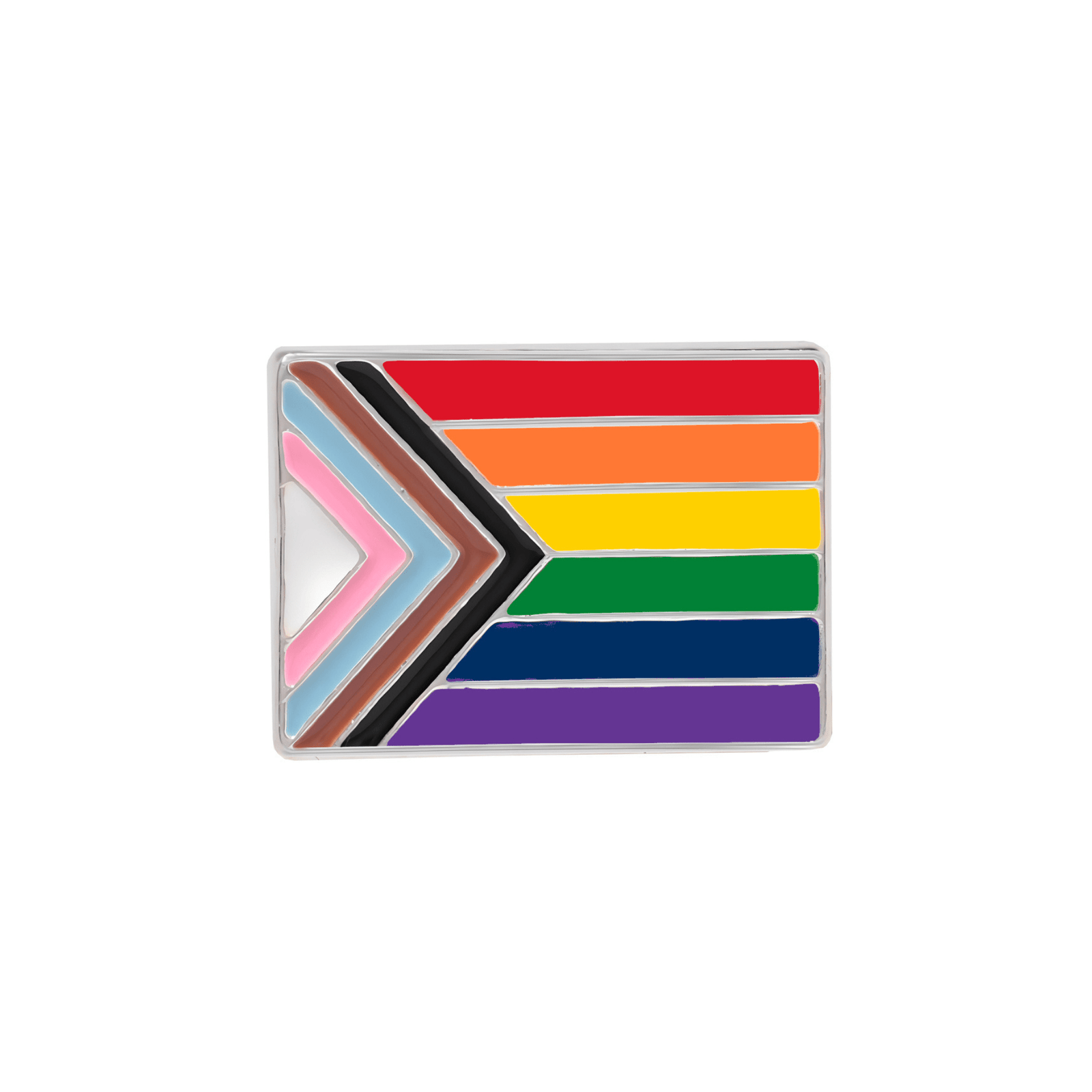 Daniel Quasar Rectangle Flag Pins, Bulk LGBTQ Gay Pride Flag Pins