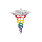 Bulk Rainbow Caduceus Pins - Gay Pride Medical Lapel Pins - Nursing Pins