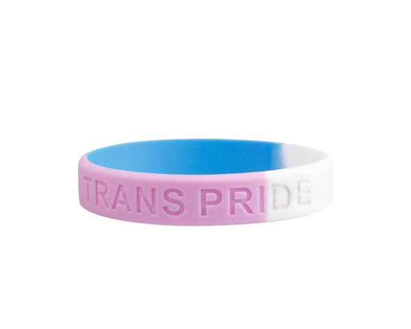 Transgender Flag Silicone Bracelets, Trans Pride Silicone Wristbands