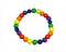 Rainbow Colored Beaded Stretch Bracelets - We Are Pride Wholesale