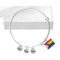 "Progress Pride" Flag by Daniel Quasar Retractable Charm Bracelets, Jewelry