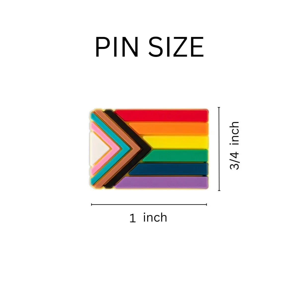 15 Pack – Progress Pride Flag Silicone Pins | Daniel Quasar LGBTQ+ ...