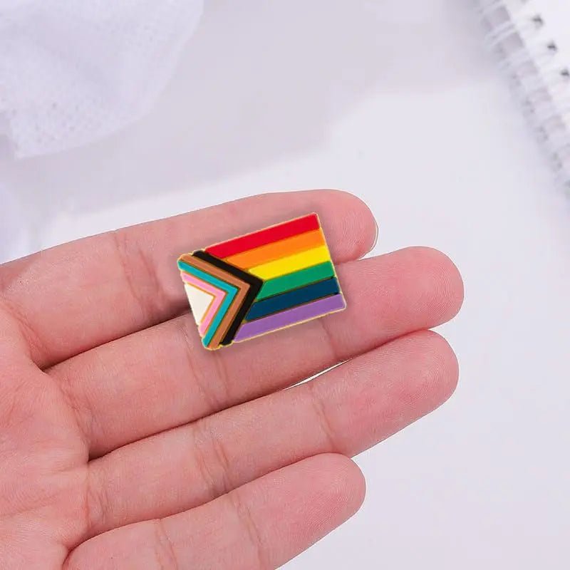 15 Pack – Progress Pride Flag Silicone Pins | Daniel Quasar LGBTQ+ ...