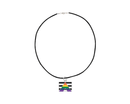 Black Cord Bisexual Rectangle Necklaces Wholesale