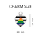 Straight Ally Flag Charm Necklaces for PRIDE Support