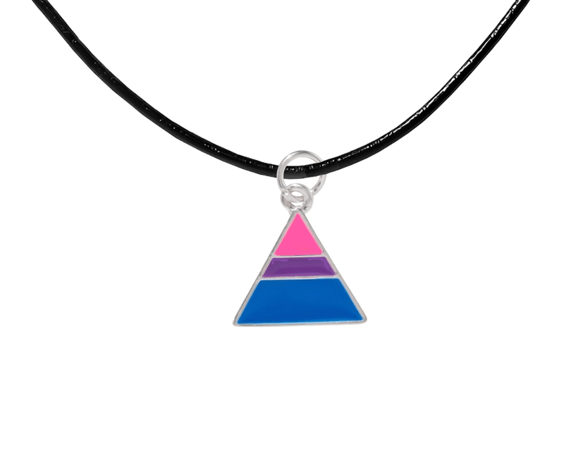 Black Cord Bisexual Triangle Necklaces Wholesale