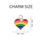 Rainbow Heart Charm Black Cord Bracelets - We Are Pride Wholesale