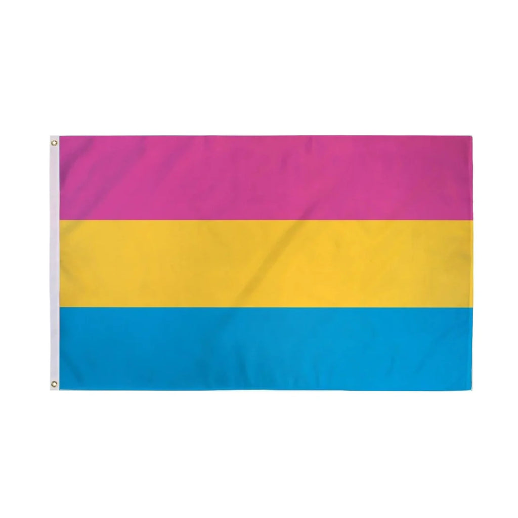 Pansexual Nylon Parade Flag -  3 Feet by 5 Feet