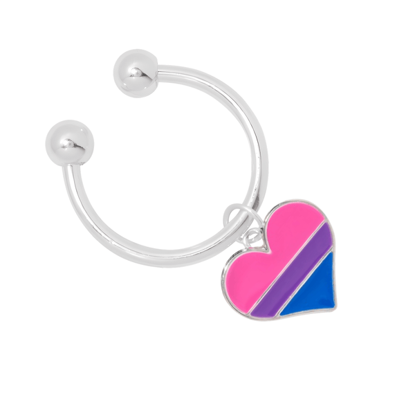 Wholesale Bisexual Heart Shaped Key Chains