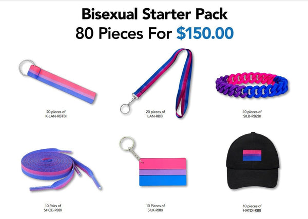 Bisexual Variety Pack Kits for PRIDE Parades, Events