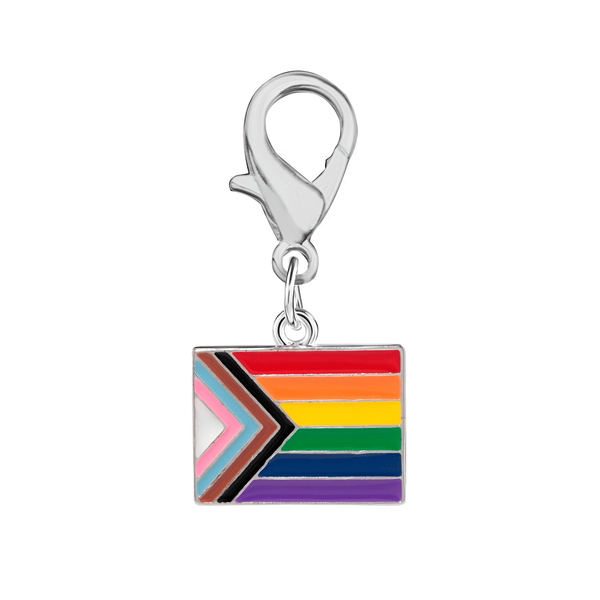 Bulk Daniel Quasar Flag Hanging Charms, Wholesale LGBTQ Pride Charms 