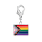 Bulk Daniel Quasar Flag Hanging Charms, Wholesale LGBTQ Pride Charms 