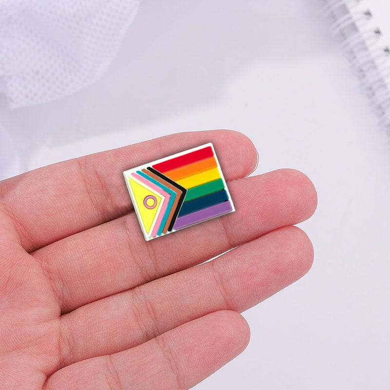 Bulk Daniel Quasar Inclusive Progress Pride Flag Pins for PRIDE Parades, Events