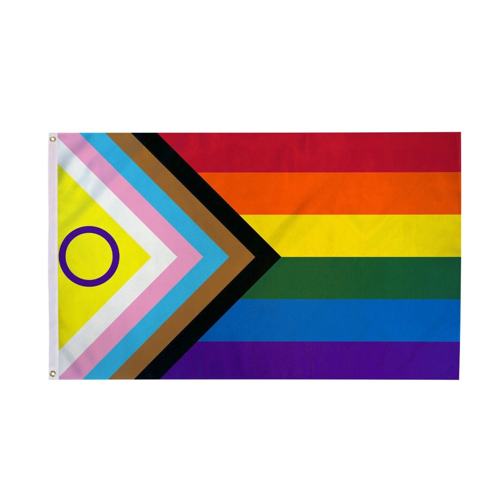 Daniel Quasar Intersex/Inclusive Gay Pride Nylon Flags - 3 Feet by 5 Feet - We are Pride