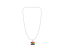 Bulk Daniel Quasar "Progress Pride" Flag Charm Necklaces, LGBTQ Jewelry