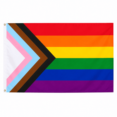 Daniel Quasar Progress Pride Nylon Flags - 3 Feet by 5 Feet - We are Pride