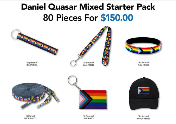 Daniel Quasar Flag Variety Packs for PRIDE Parades, Events