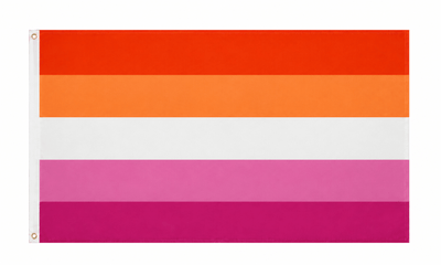 Lesbian Flag - 3 Feet by 5 Feet Nylon - We are Pride