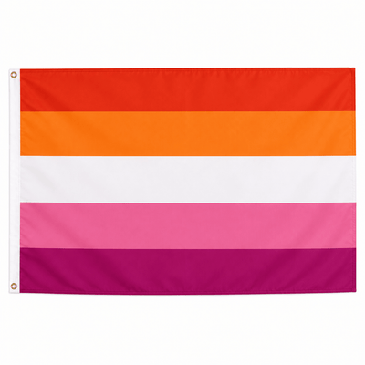 Lesbian Flag - 3 Feet by 5 Feet Nylon - We are Pride