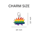 Libertarian Rainbow Porcupine Chunky Charm Bracelets