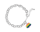 Libertarian Rainbow Porcupine Chunky Charm Bracelets