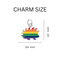Libertarian Rainbow Porcupine Key Chains - We Are Pride