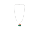 Bulk Rainbow Pride Rectangle LGBTQ Necklaces, Gay Pride Awareness Pendants