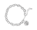 Love Is Love Circle Charm Chunky Bracelets, Wholesale Gay Pride Jewelry