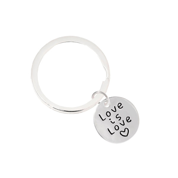 Love Is Love Gay Pride Key Chains in Bulk Wholesale, LGBTQ Awareness Jewelry