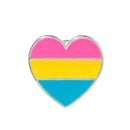 Pansexual Heart Pride Pins, LGBTQ Trans Pride Jewelry