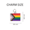 "Progress Pride" Flag by Daniel Quasar Key Chains for Gay Pride Awareness