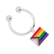 "Progress Pride" Flag by Daniel Quasar Key Chains for Gay Pride Awareness