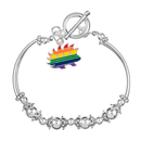 Rainbow Porcupine Libertarian LGBTQ Charm Partial Beaded Bracelets