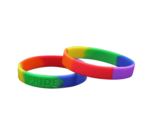 Rainbow PRIDE Silicone Bracelets