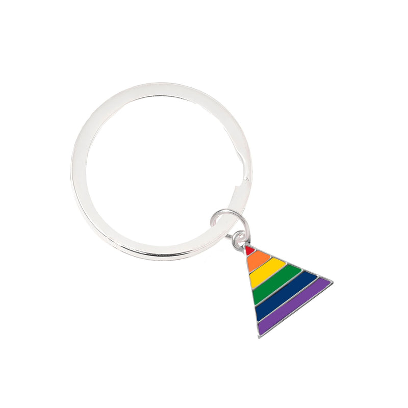 Rainbow Triangle Key Chains in Bulk Wholesale
