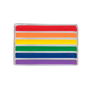 Rectangle Gay Pride Rainbow Flag Pins, LGBTQ Gay Pride Awareness Pins