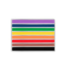Rectangle Philadelphia 8 Stripe Pride Bulk Rainbow Pins