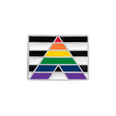 Rectangle Straight Ally LGBTQ Pride Flag Pins in Bulk