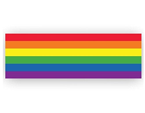 Rectangle Vinyl Rainbow Striped Banner