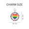 Bulk Rainbow Heart Love Wins Keychains for Gay Pride