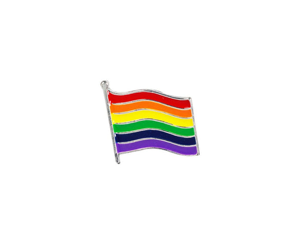Small Rainbow Flag Lapel Pins in Bulk, LGBTQ Gay Pride Awareness