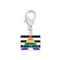 Wholesale Straight Ally Rectangle Flag Hanging Charm, LGBTQ Gay Pride Awareness