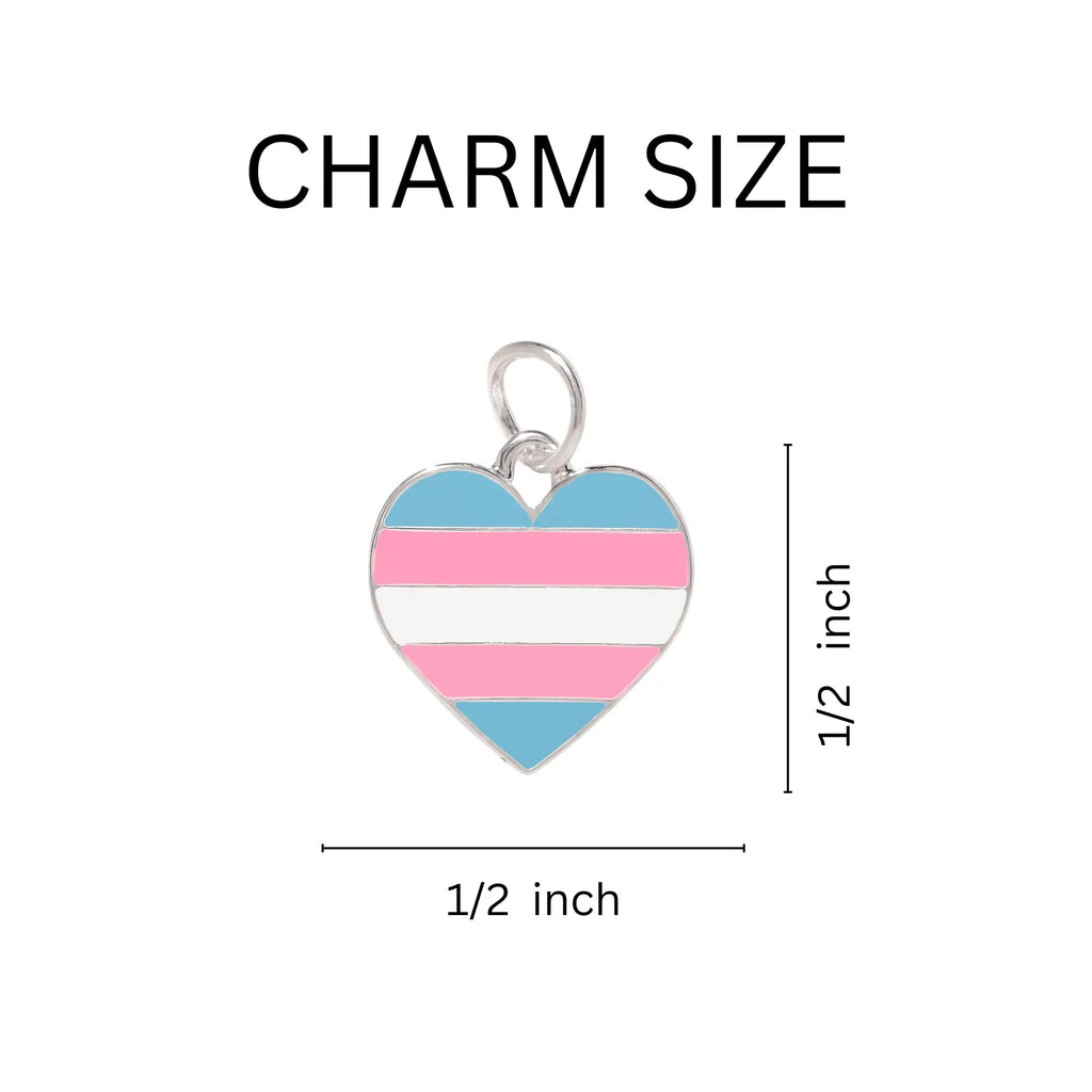 Transgender Heart Keychains, Bulk Trans Pride Awareness Jewelry – We ...