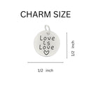 Love Is Love Circle Gay Pride Retractable Charm Bracelets - We Are Pride Wholesale
