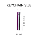 Bulk Asexual Flag Colored Lanyard Style Keychains for PRIDE Parades