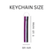 Bulk Asexual Flag Colored Lanyard Style Keychains for PRIDE Parades
