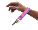 Bulk Bisexual Flag Colored Lanyard Style Keychains for PRIDE Parades