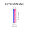 Bulk Bisexual Flag Colored Lanyard Style Keychains for PRIDE Parades